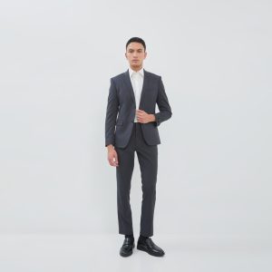 JOBB Nebraska-T2 Jas Pria Slim Fit Dark Grey