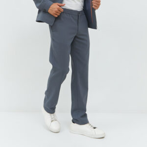 JOBB Rocher Celana Panjang Pria Slim Fit Medium Grey